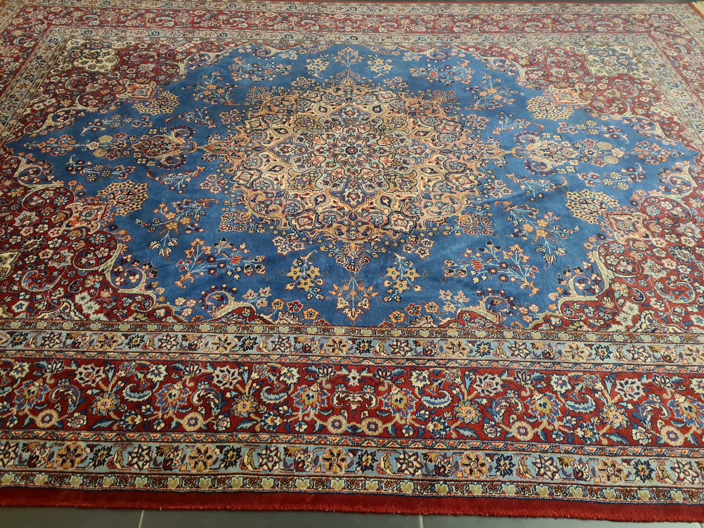 Perserteppich Orientteppich Handgeknüpfter Hereke Teppich signiert 360x252cm