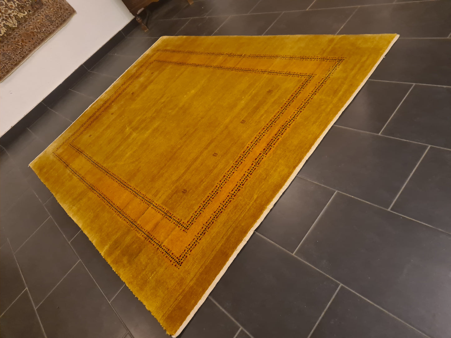 Perserteppich Orientteppich Handgeknüpfter Gold Loribaff Gabbeh 240x174cm