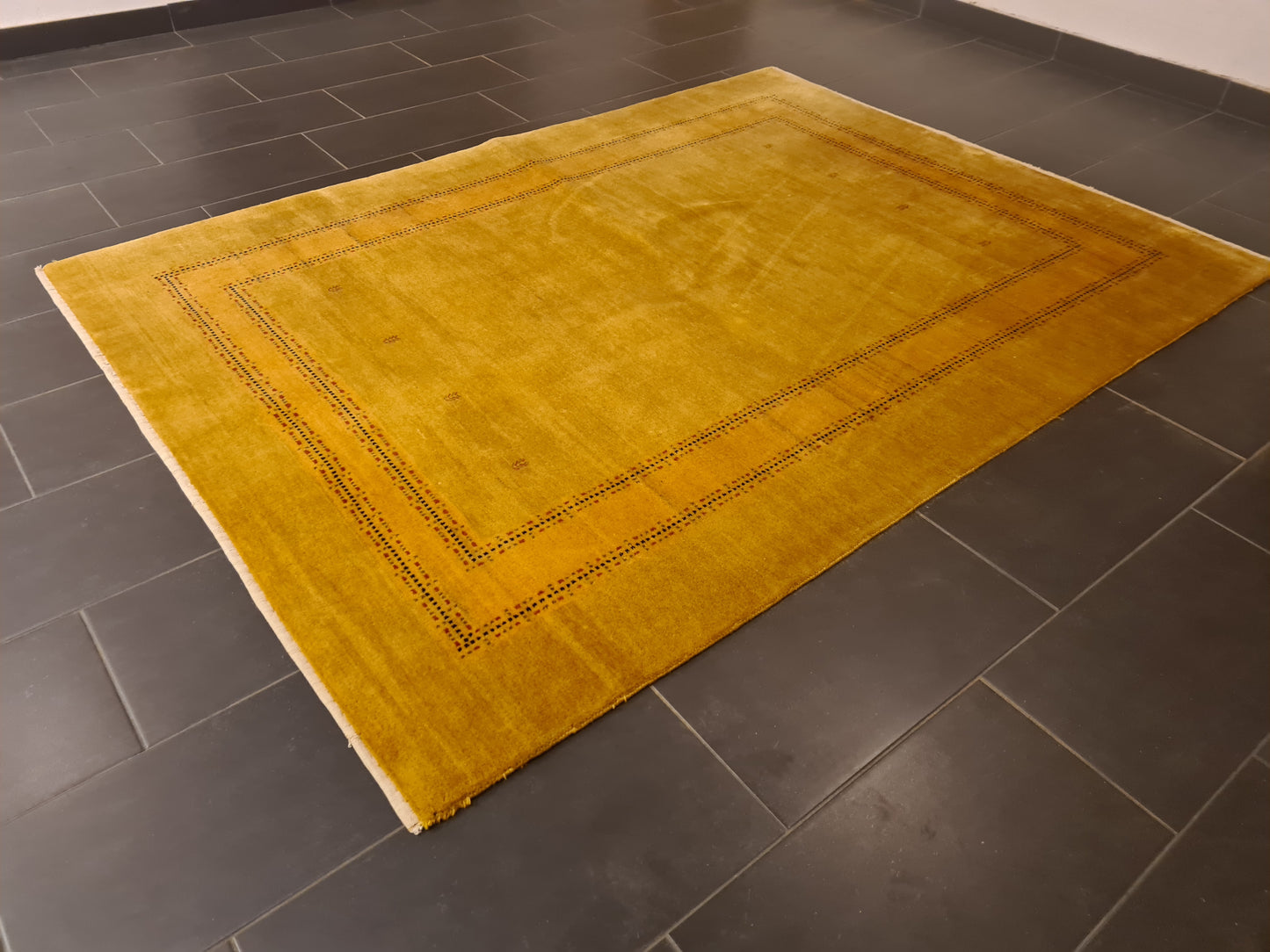 Perserteppich Orientteppich Handgeknüpfter Gold Loribaff Gabbeh 240x174cm