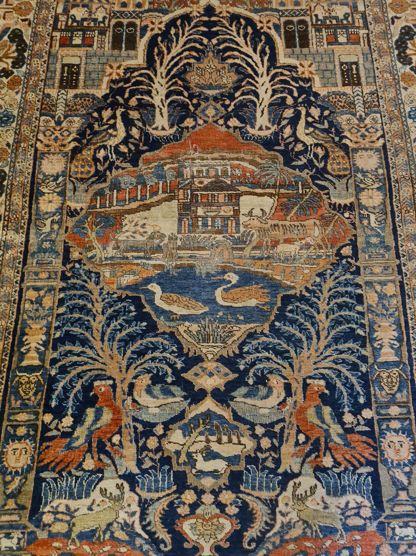 Persereppich Orientteppich Handgeknüpfter Teppich Isfahan antik 177x140cm