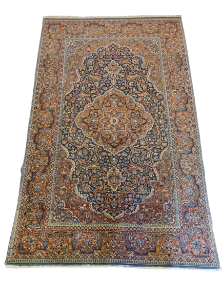 Perserteppich Orientteppich Handgeknüpfter Teppich Keshan fein 216x134cm