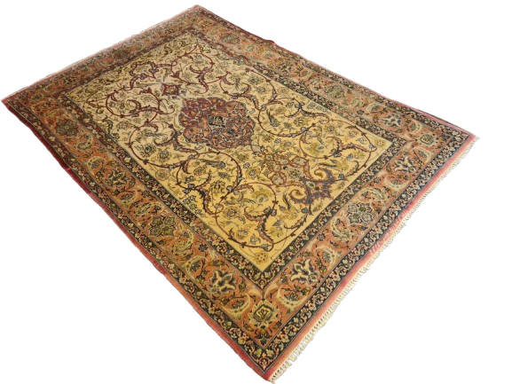 Perserteppich Orientteppich Handgeknüpfter Teppich Isfahan fein 156x110cm