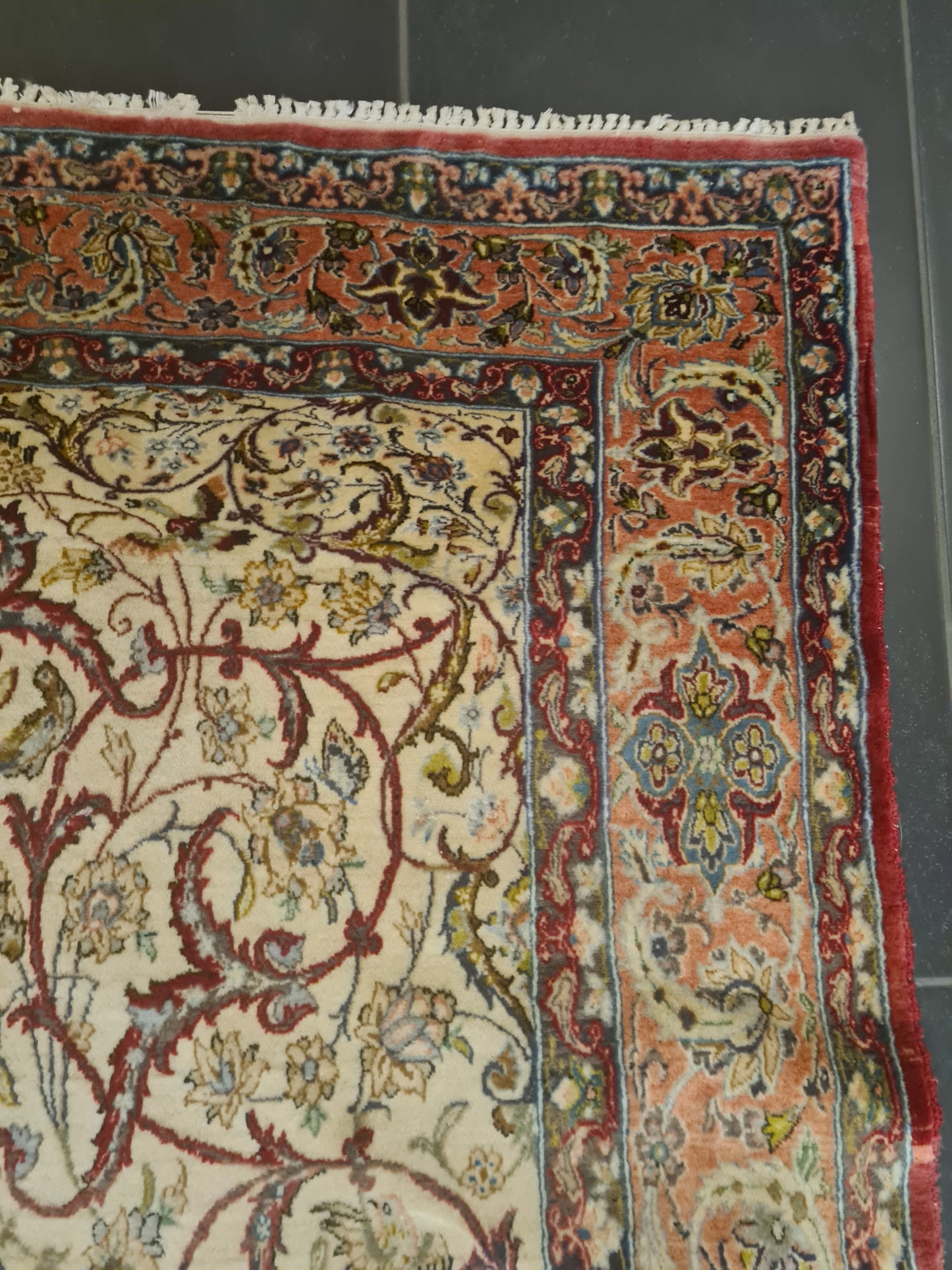 Perserteppich Orientteppich Handgeknüpfter Teppich Isfahan fein 156x110cm