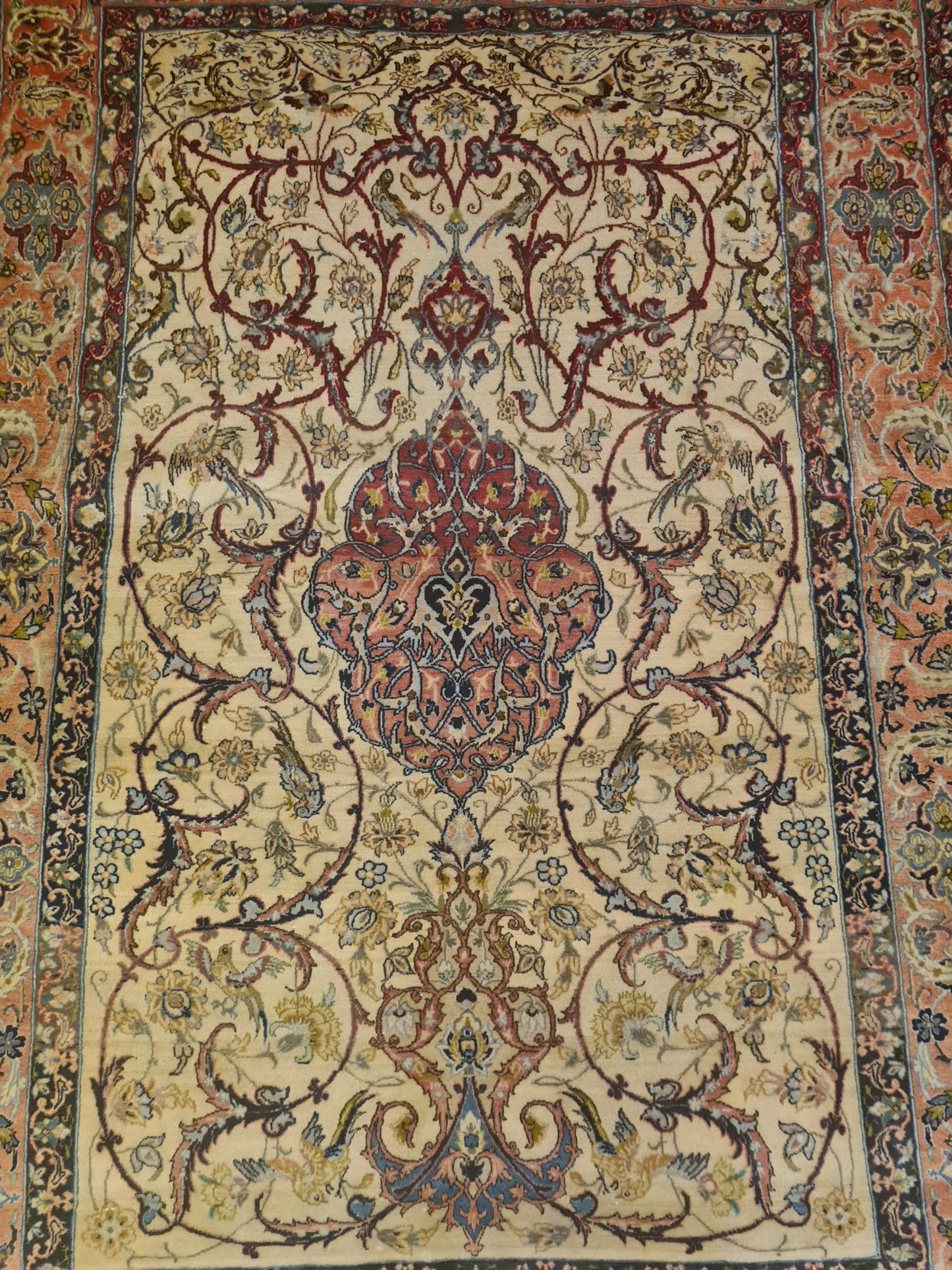 Perserteppich Orientteppich Handgeknüpfter Teppich Isfahan fein 156x110cm