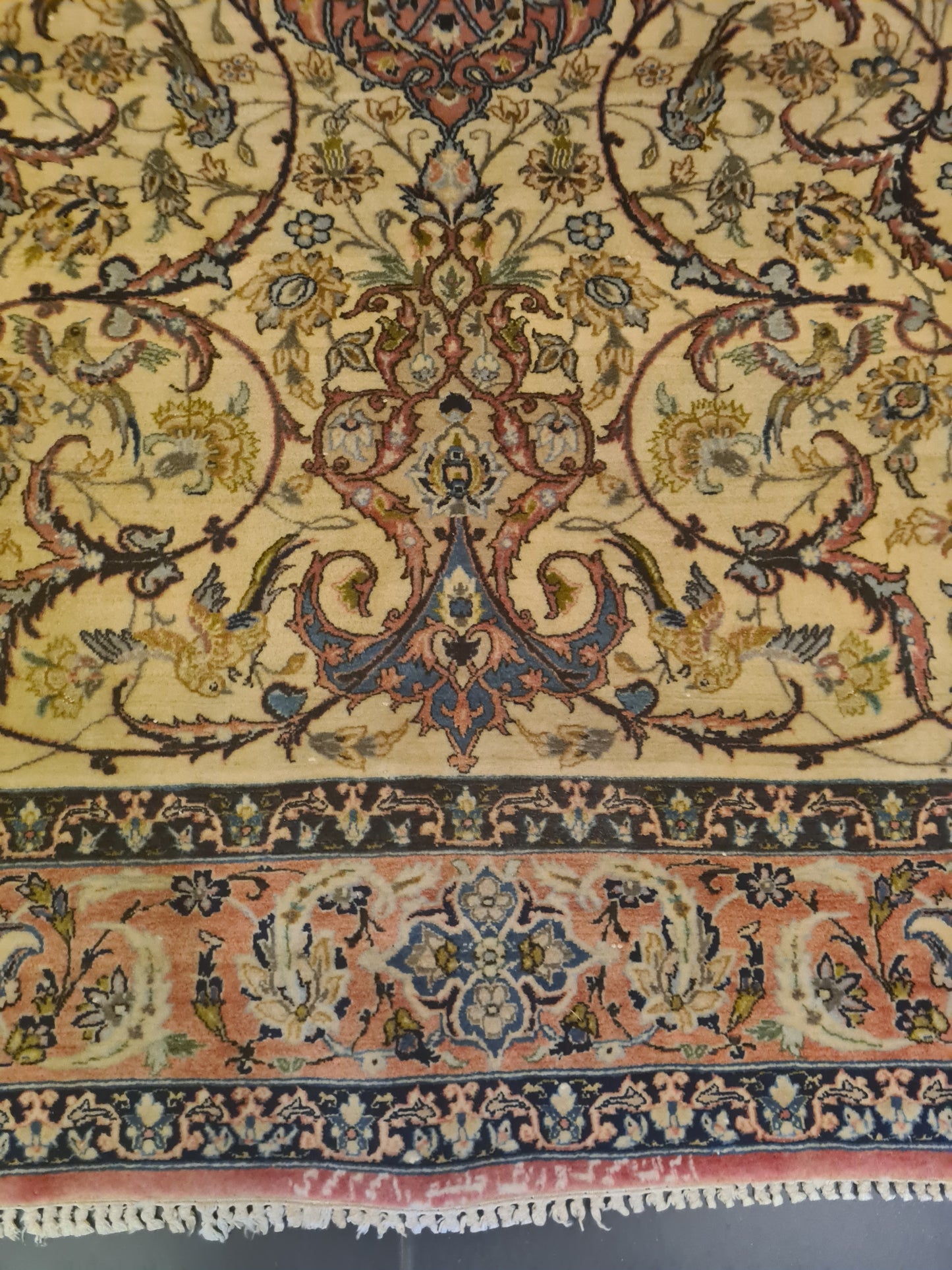 Perserteppich Orientteppich Handgeknüpfter Teppich Isfahan fein 156x110cm