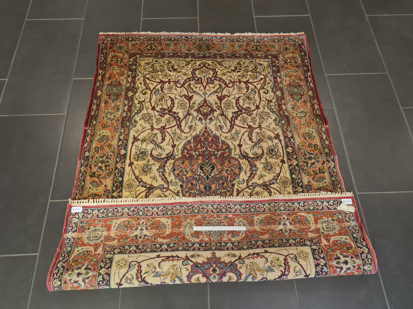 Perserteppich Orientteppich Handgeknüpfter Teppich Isfahan fein 156x110cm