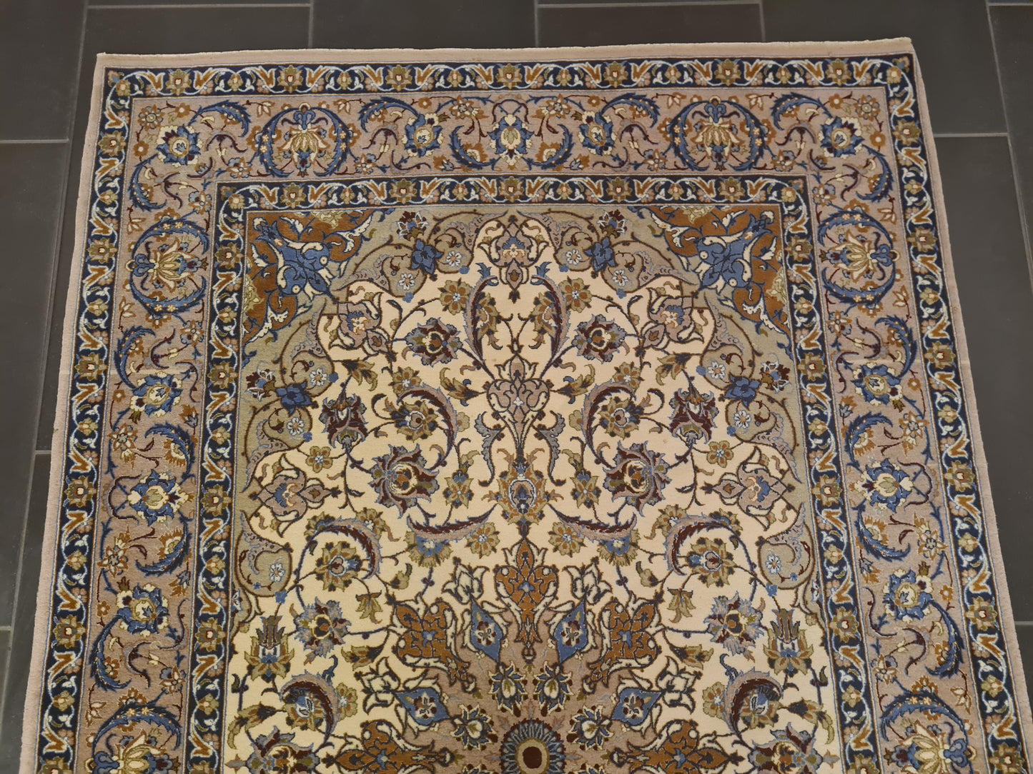 Perserteppich Orientteppich Handgeknüpfter Teppich Isfahan fein 172x109cm