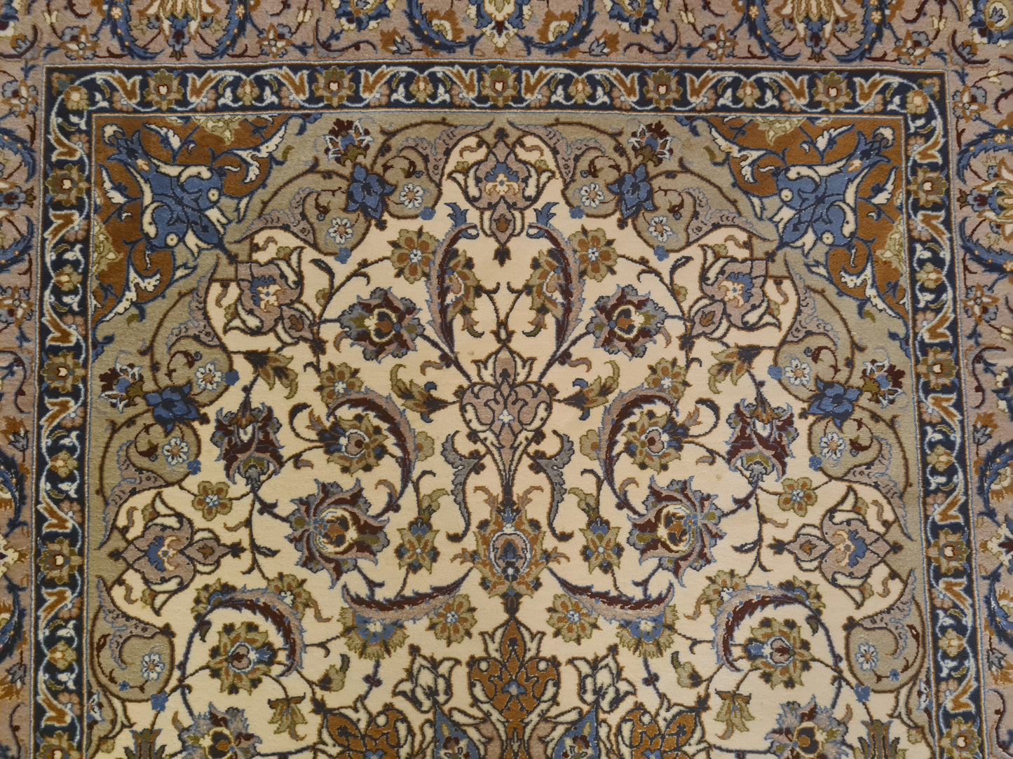 Perserteppich Orientteppich Handgeknüpfter Teppich Isfahan fein 172x109cm