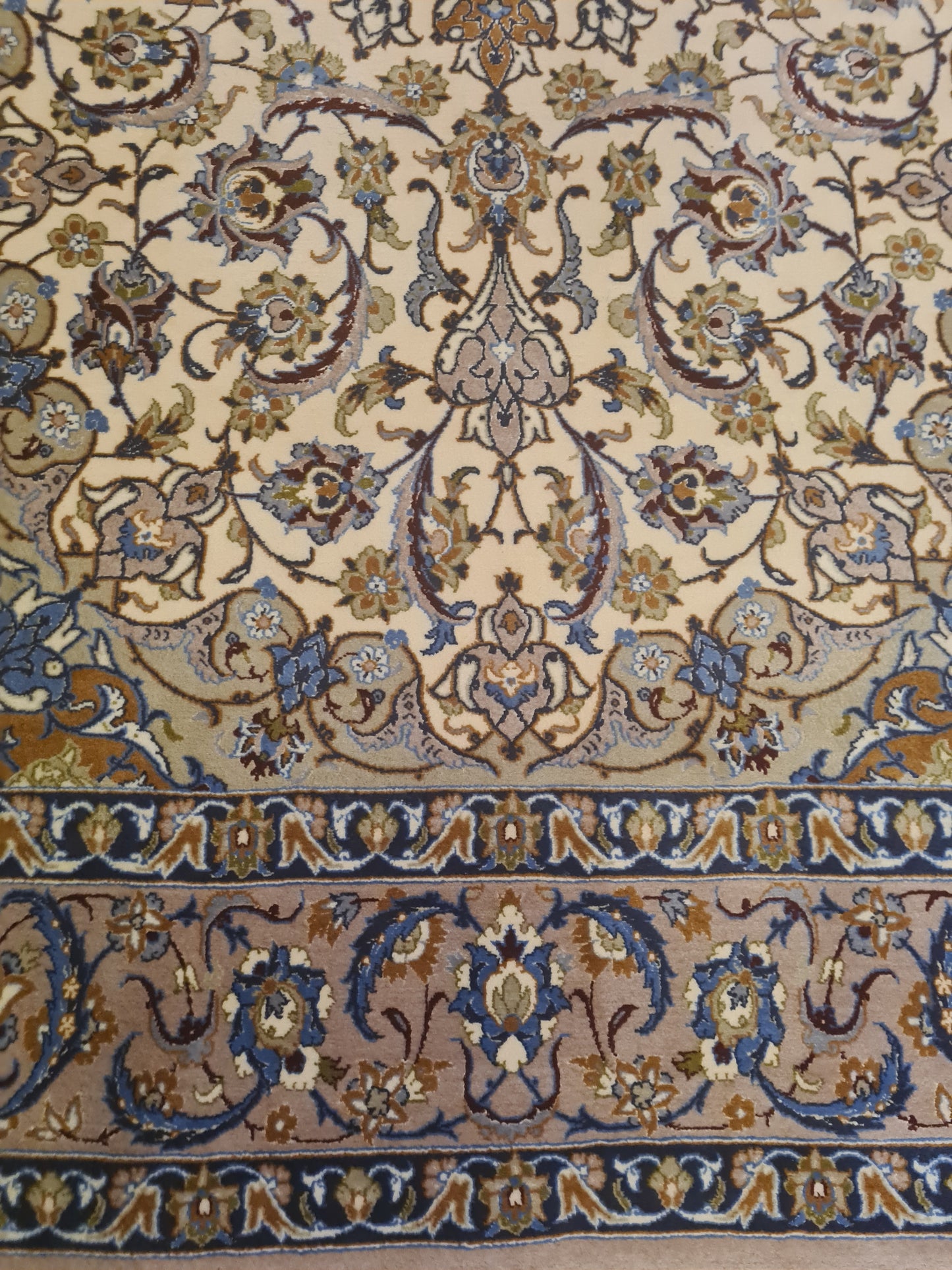 Perserteppich Orientteppich Handgeknüpfter Teppich Isfahan fein 172x109cm