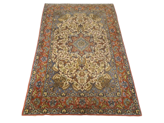 Perserteppich Orientteppich Handgeknüpfter Teppich Isfahan fein 165x109cm