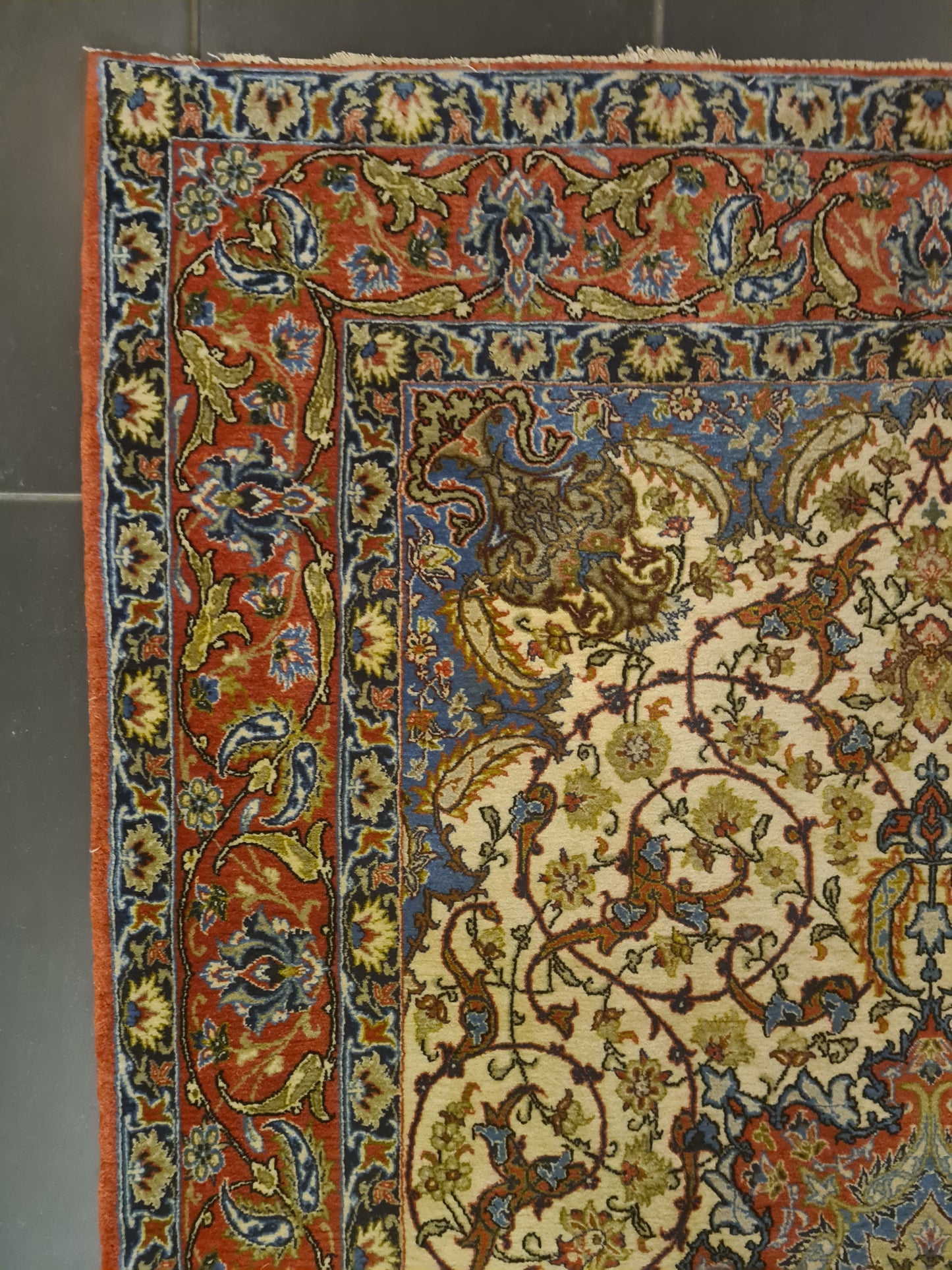 Perserteppich Orientteppich Handgeknüpfter Teppich Isfahan fein 165x109cm