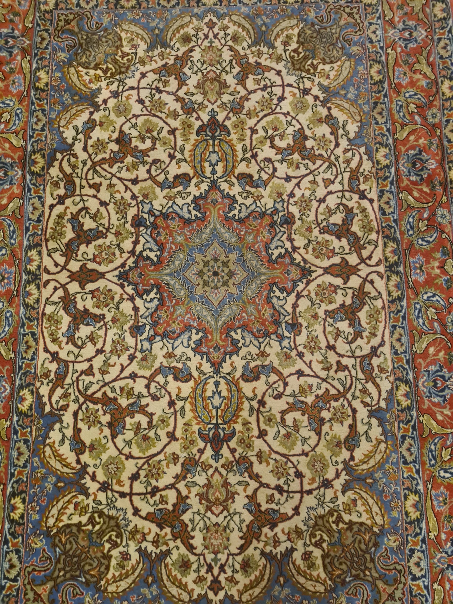 Perserteppich Orientteppich Handgeknüpfter Teppich Isfahan fein 165x109cm