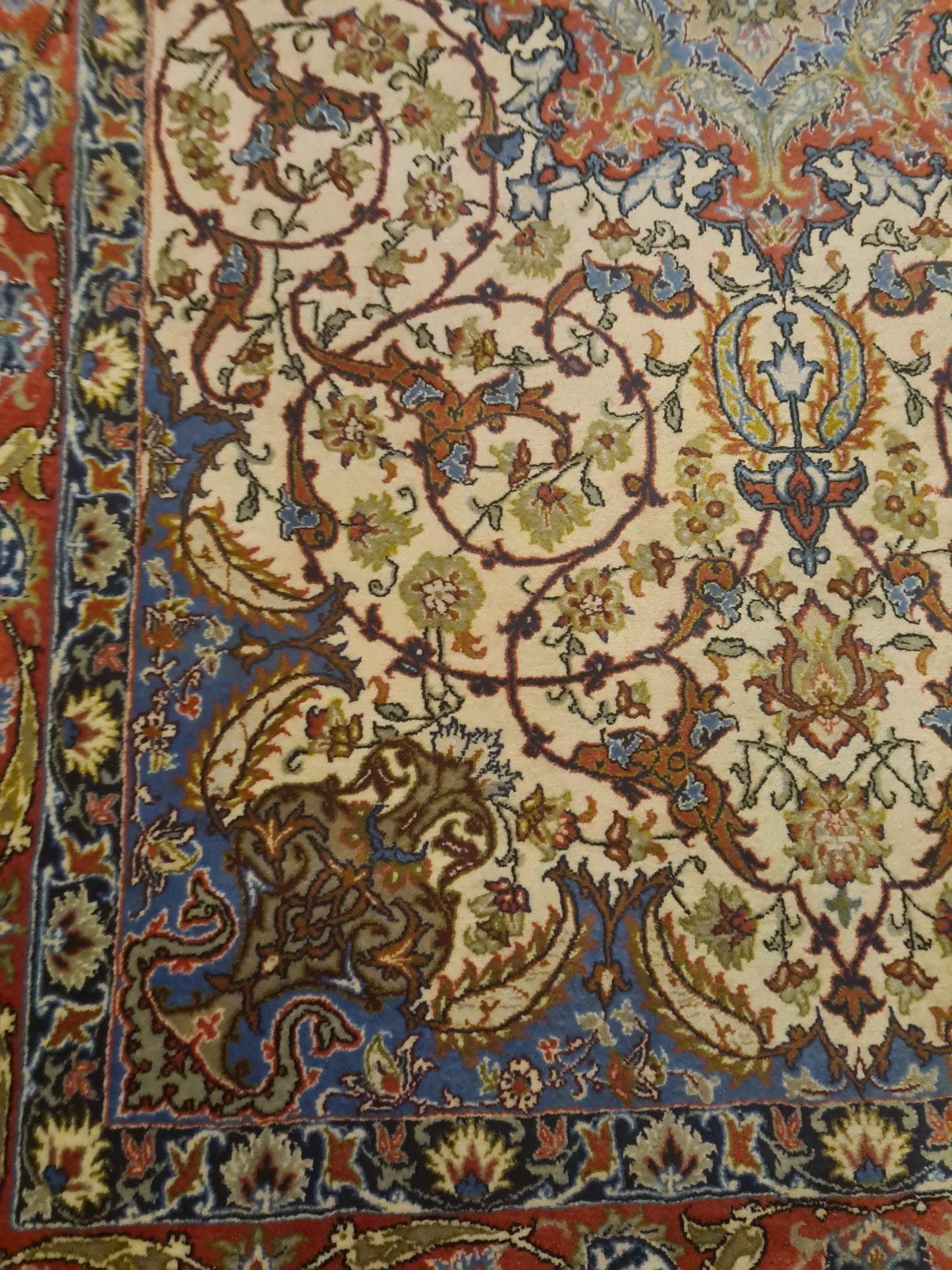 Perserteppich Orientteppich Handgeknüpfter Teppich Isfahan fein 165x109cm