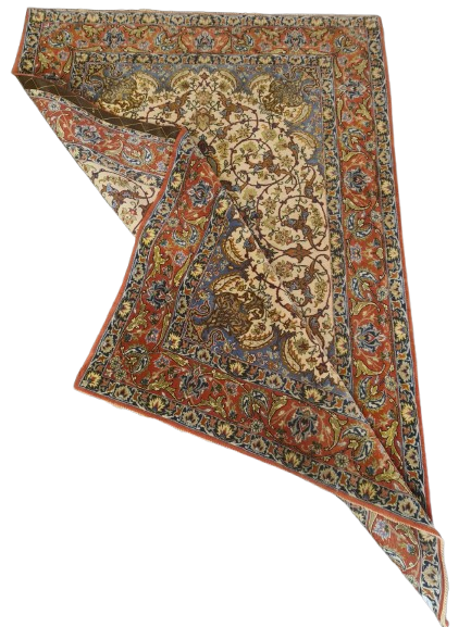 Perserteppich Orientteppich Handgeknüpfter Teppich Isfahan fein 165x109cm