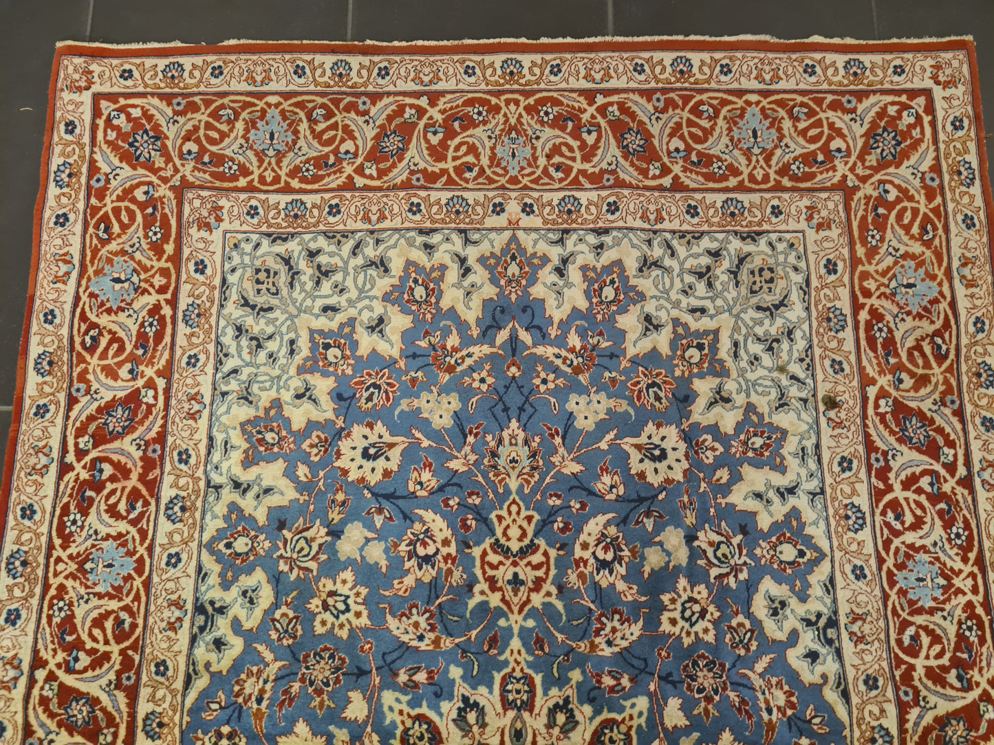 Perserteppich Orientteppich Handgeknüpfter Teppich Isfahan fein 162x104cm