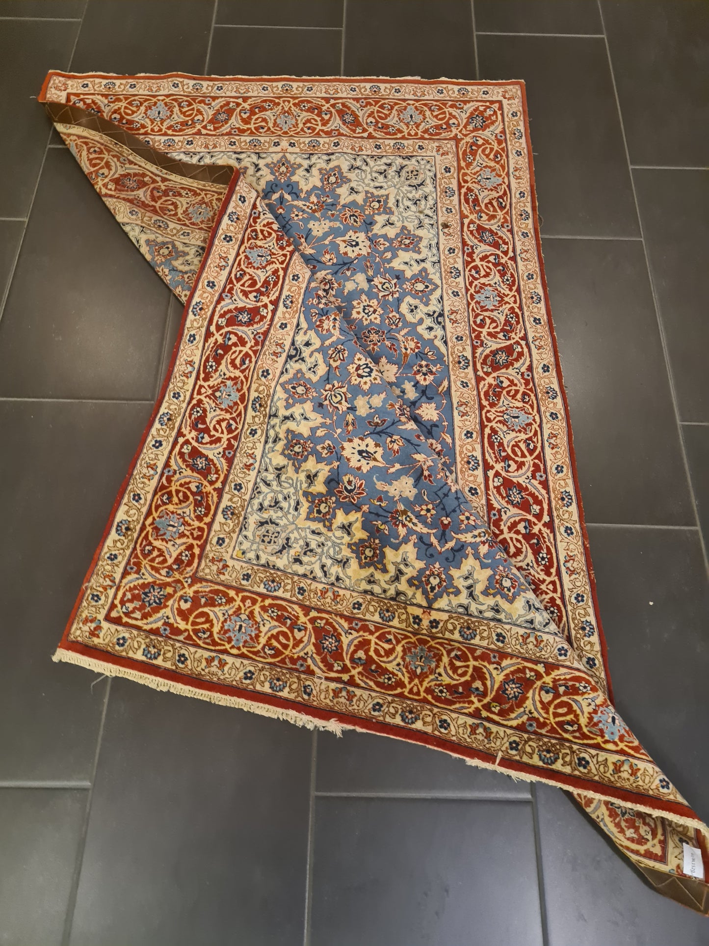 Perserteppich Orientteppich Handgeknüpfter Teppich Isfahan fein 162x104cm