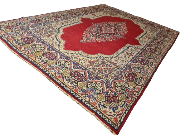 Perserteppich Orientteppich Handgeknüpfter Teppich Kirman Royal 440x301cm