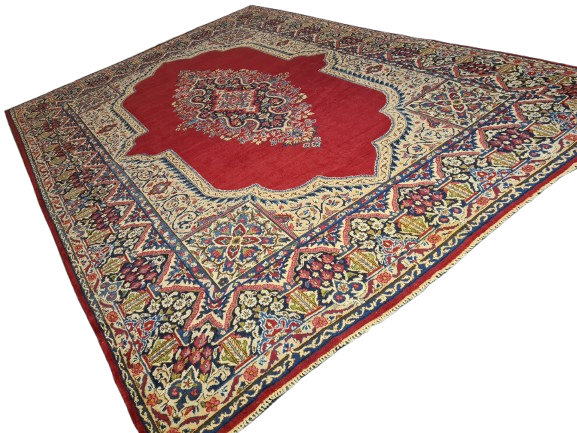 Perserteppich Orientteppich Handgeknüpfter Teppich Kirman Royal 440x301cm