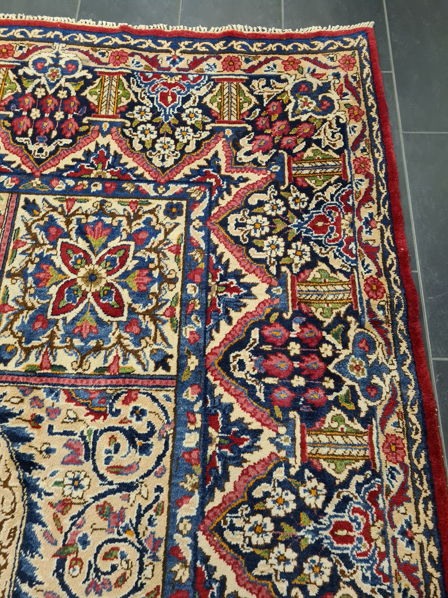 Perserteppich Orientteppich Handgeknüpfter Teppich Kirman Royal 440x301cm