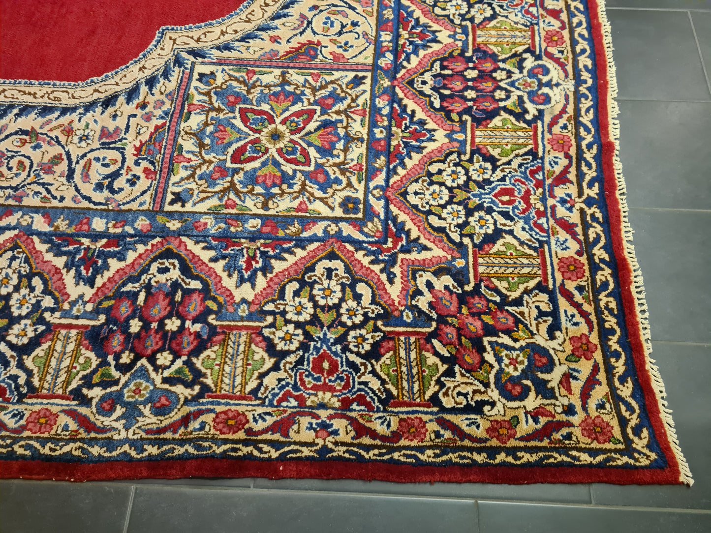 Perserteppich Orientteppich Handgeknüpfter Teppich Kirman Royal 440x301cm