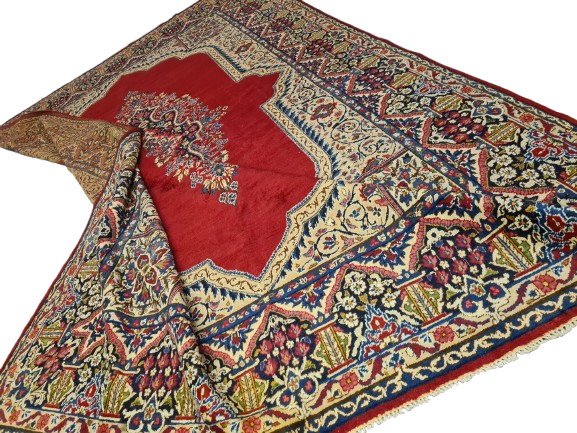 Perserteppich Orientteppich Handgeknüpfter Teppich Kirman Royal 440x301cm