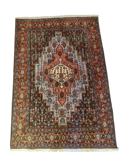 Perserteppich Orientteppich Handgeknüpfter Teppich Senneh Bidjar 170x116cm