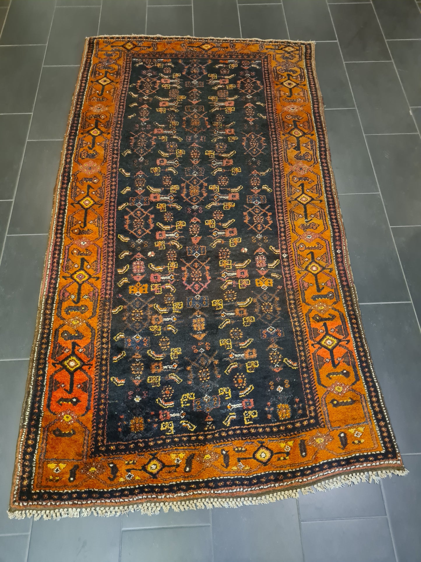 Perserteppich Orientteppich Handgeknüpfter Teppich Belutsch antik 264x137cm