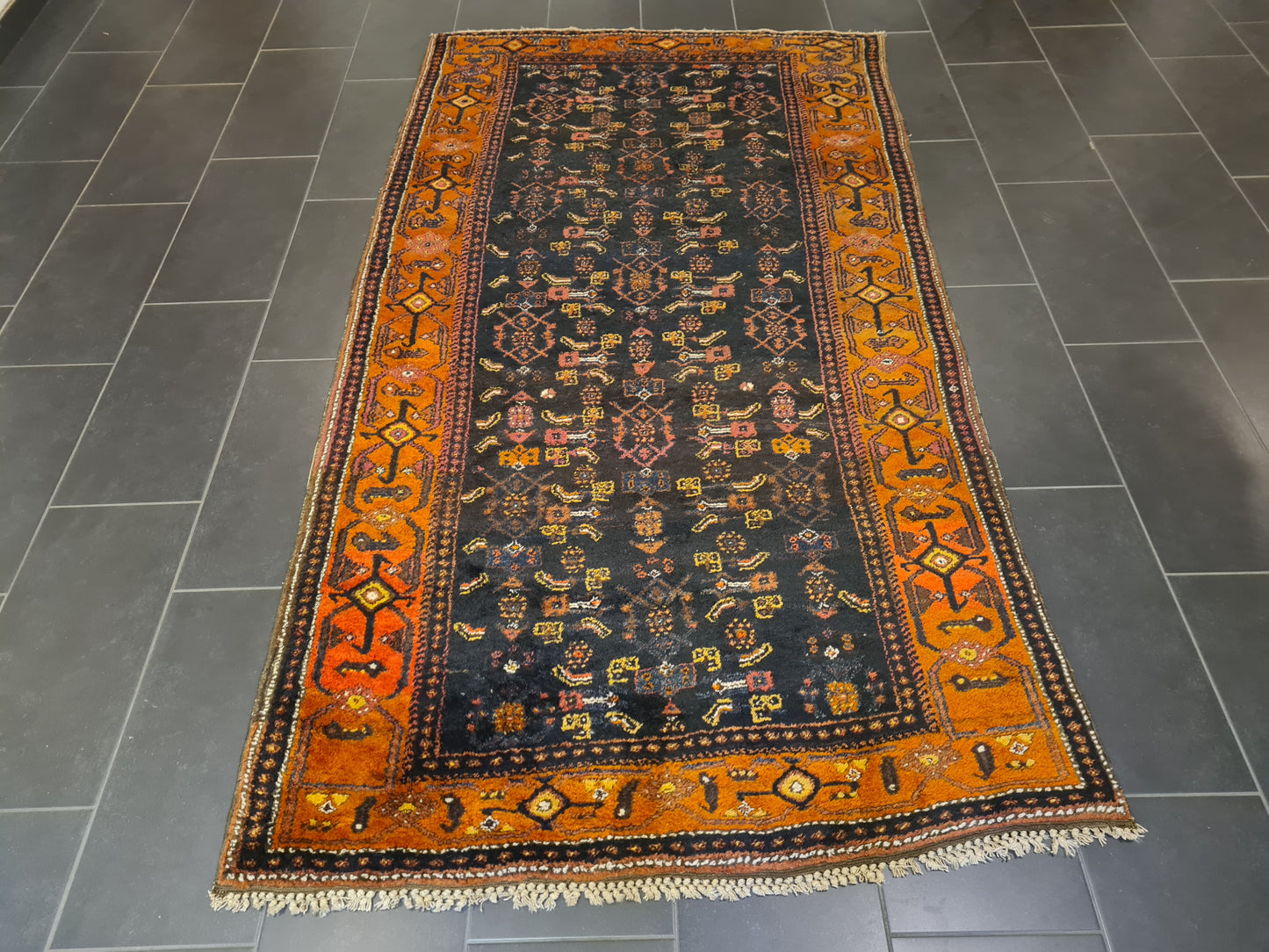 Perserteppich Orientteppich Handgeknüpfter Teppich Belutsch antik 264x137cm