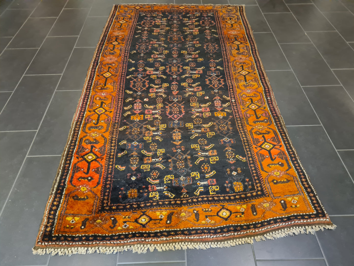 Perserteppich Orientteppich Handgeknüpfter Teppich Belutsch antik 264x137cm