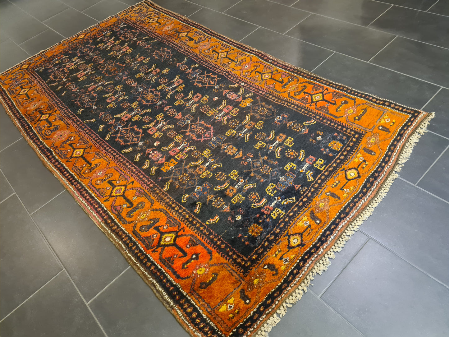 Perserteppich Orientteppich Handgeknüpfter Teppich Belutsch antik 264x137cm