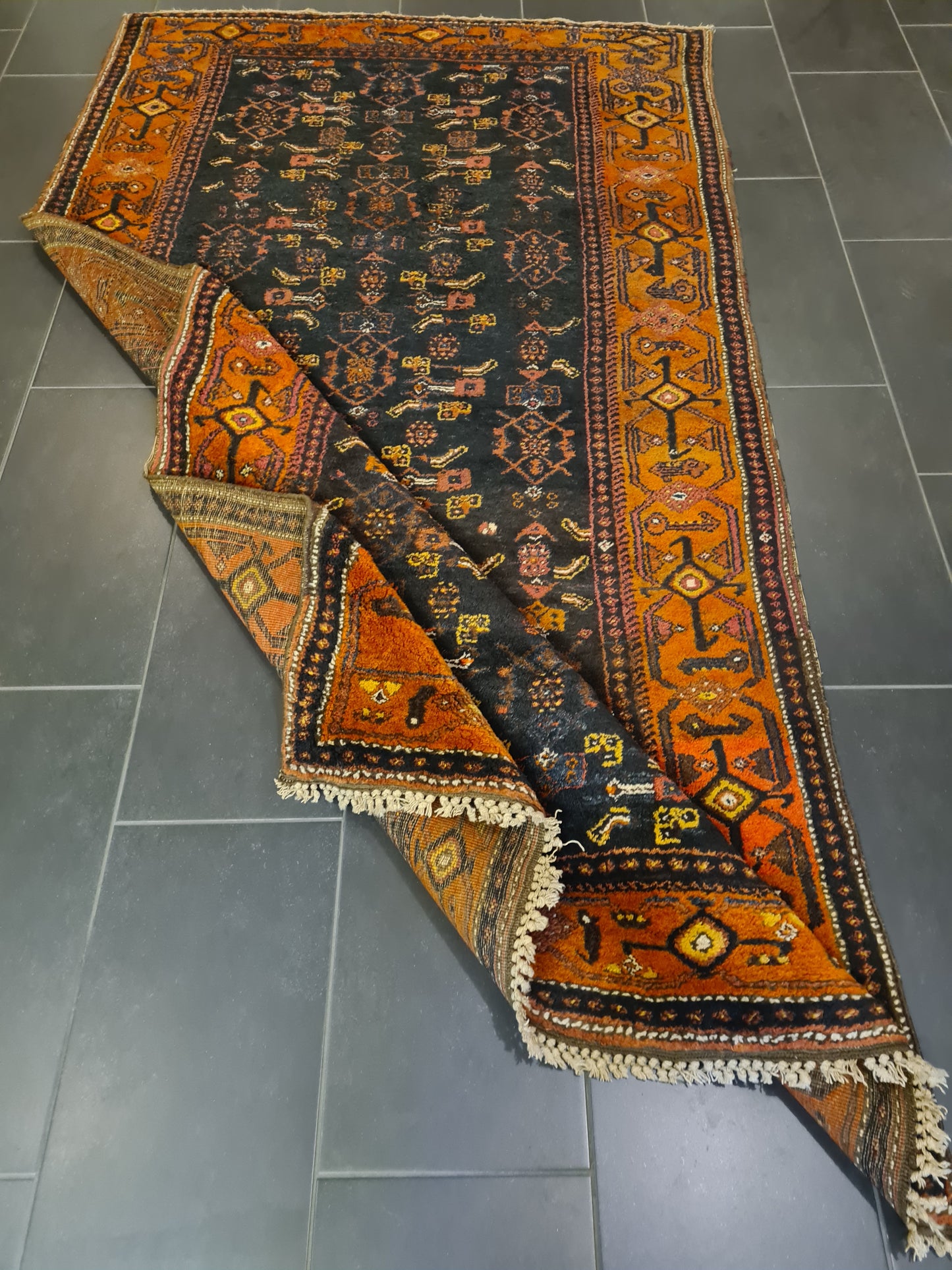 Perserteppich Orientteppich Handgeknüpfter Teppich Belutsch antik 264x137cm