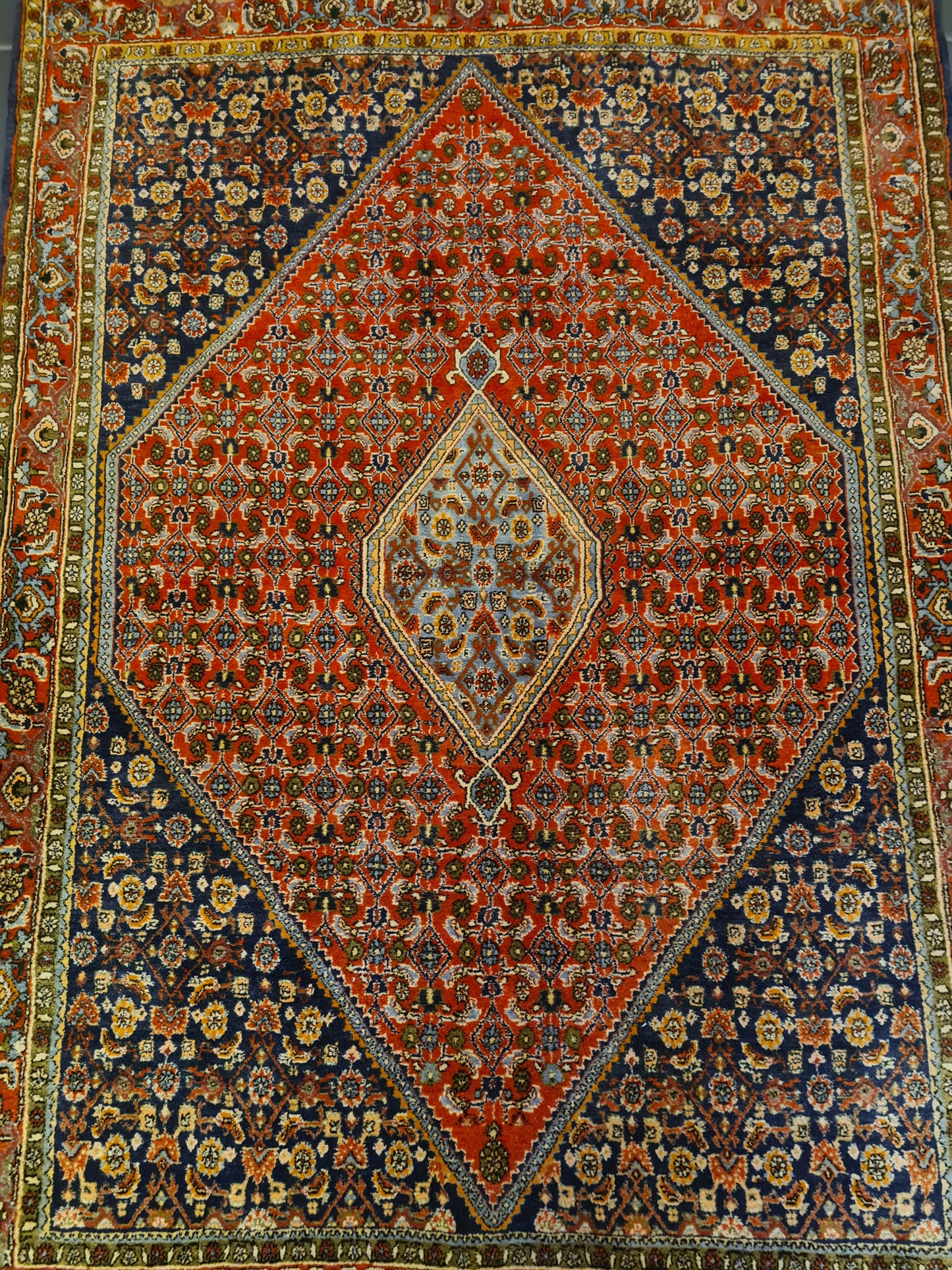 Perserteppich Orientteppich Handgeknüpfter Teppich Bidjar fein 170x118cm