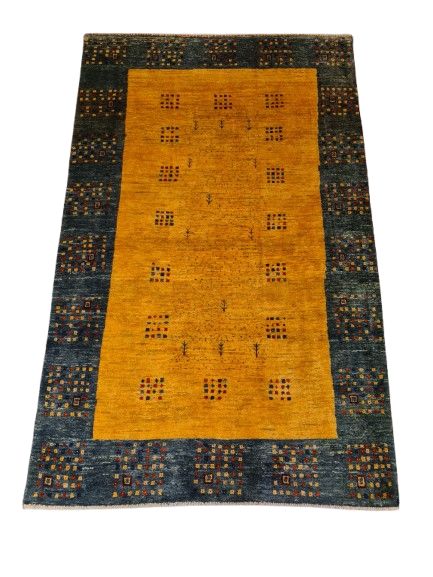 Perserteppich Orientteppich Handgeknüpfter Teppich Gabbeh modern 193x122cm