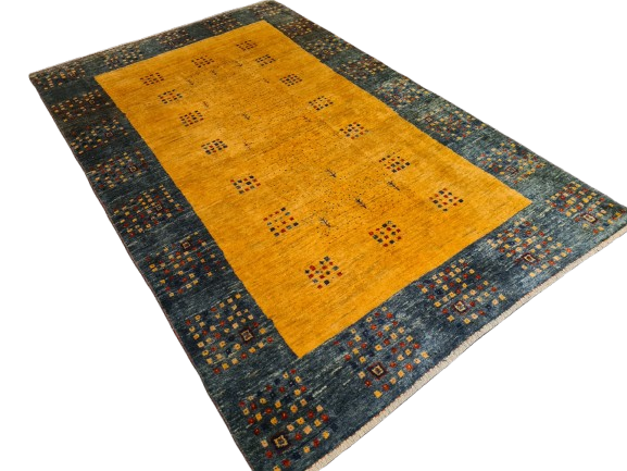 Perserteppich Orientteppich Handgeknüpfter Teppich Gabbeh modern 193x122cm