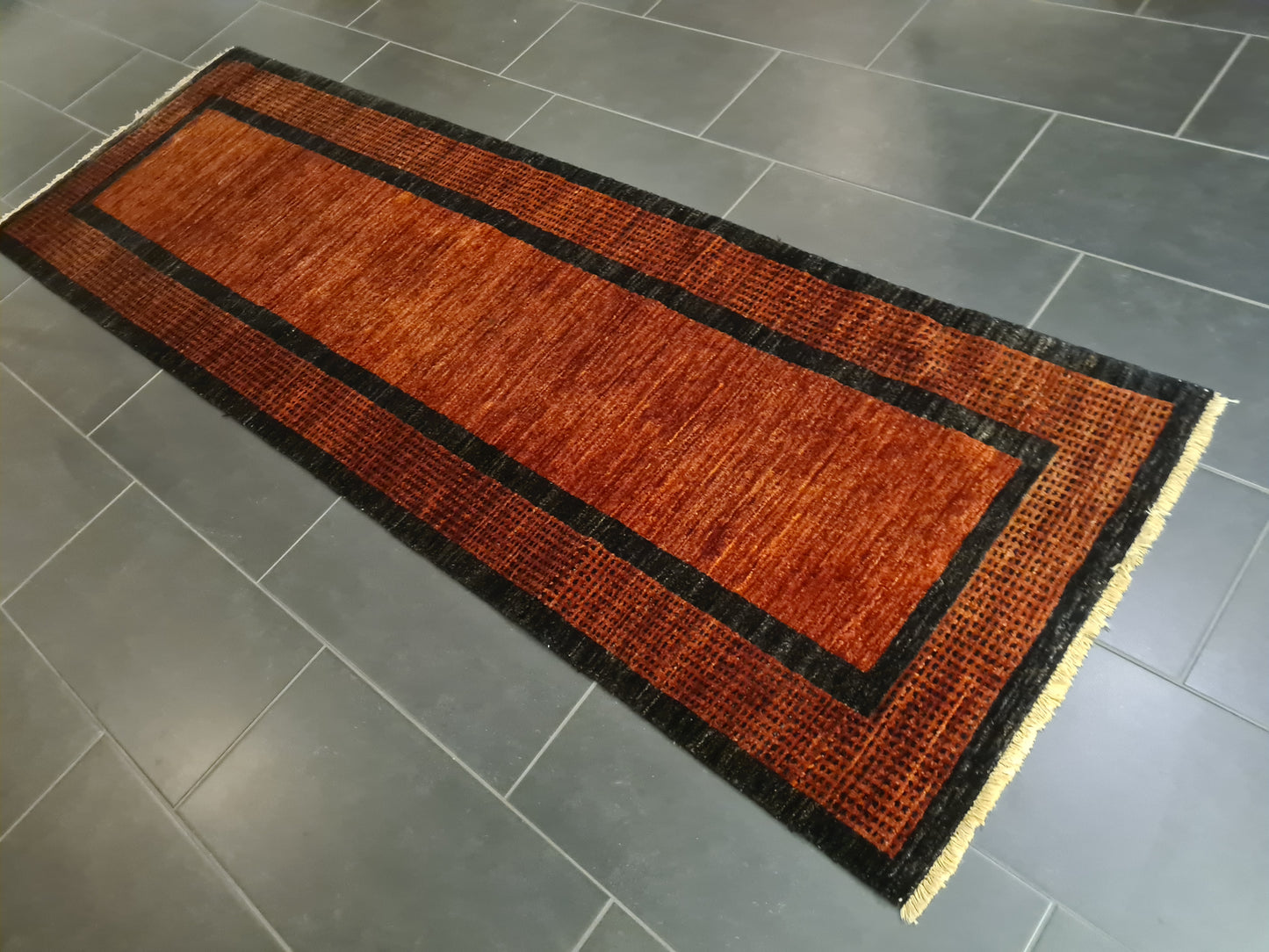 Perserteppich Orientteppich Handgeknüpfter Teppich Gabbeh Lori 259x82cm