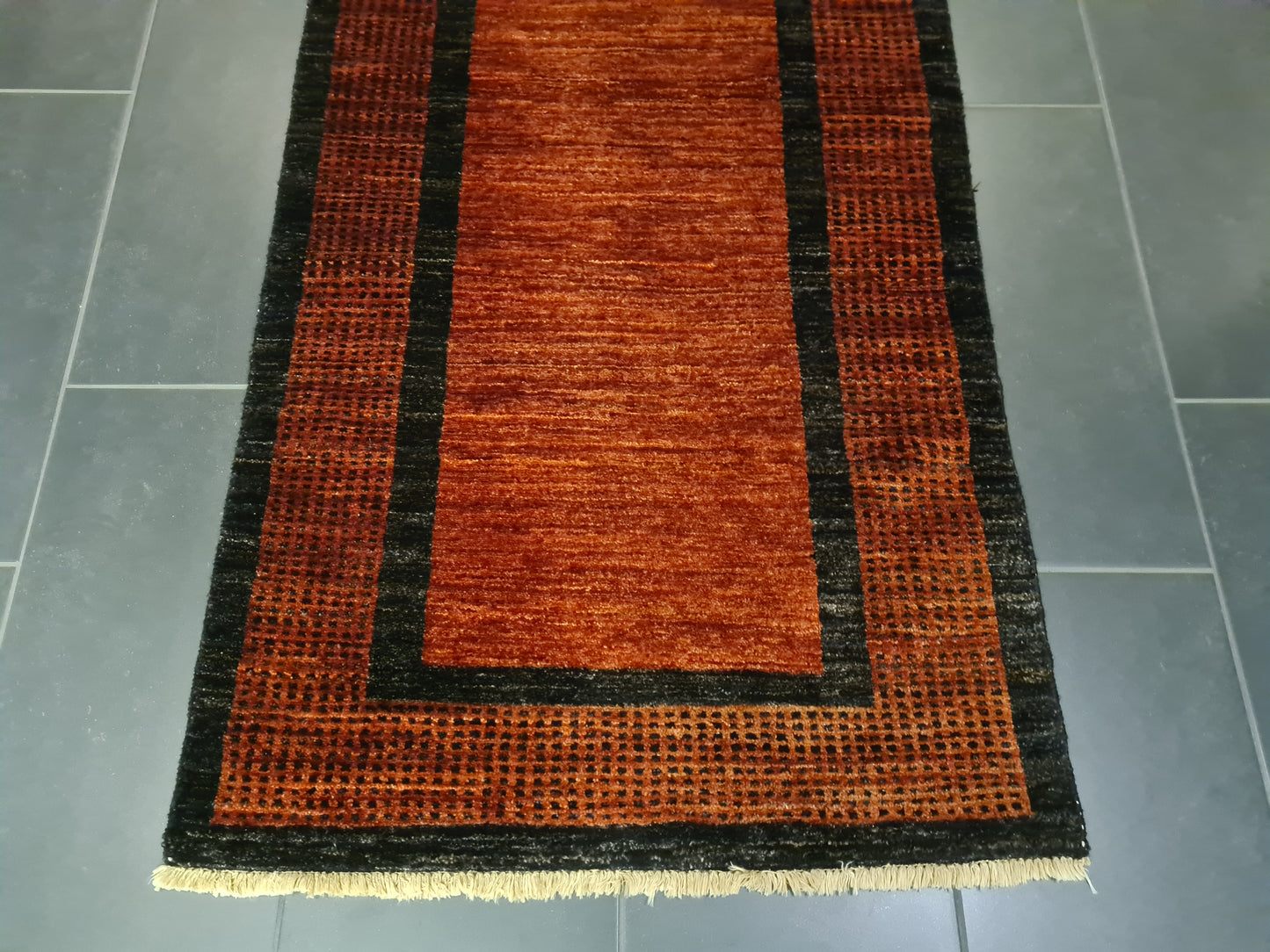 Perserteppich Orientteppich Handgeknüpfter Teppich Gabbeh Lori 259x82cm