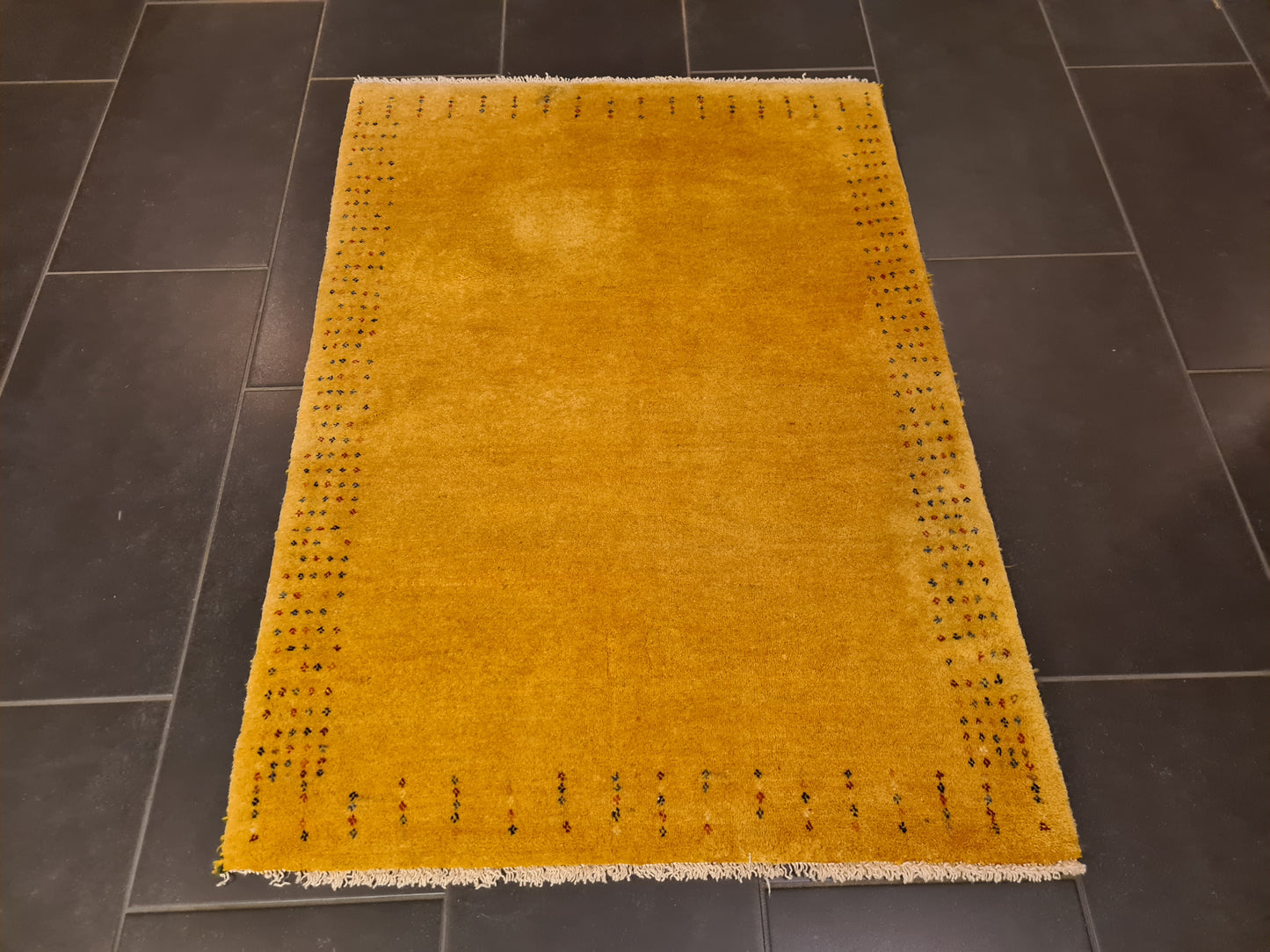 Perserteppich Orientteppich Handgeknüpfter Teppich Gabbeh modern 116x84cm