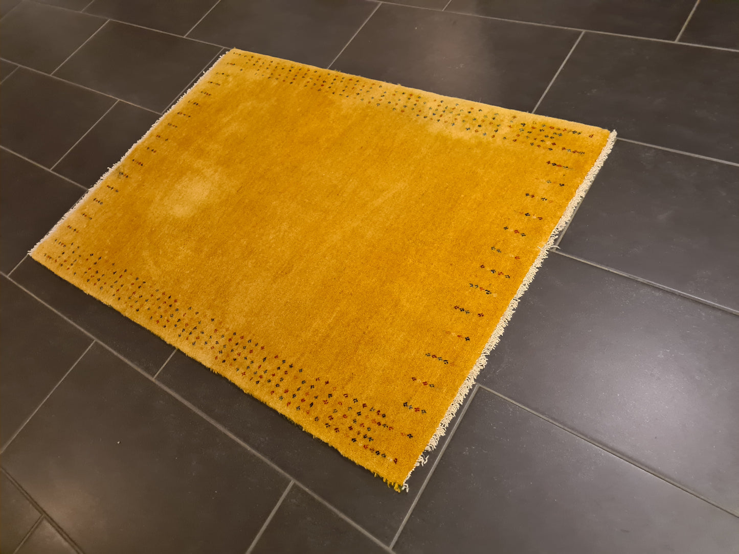 Perserteppich Orientteppich Handgeknüpfter Teppich Gabbeh modern 116x84cm