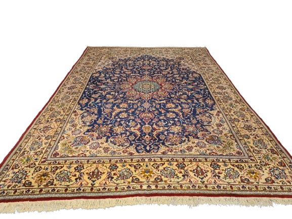 Perserteppich Orientteppich Handgeknüpfter Teppich Keshan Royal 375x260cm