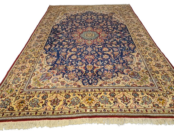 Perserteppich Orientteppich Handgeknüpfter Teppich Keshan Royal 375x260cm