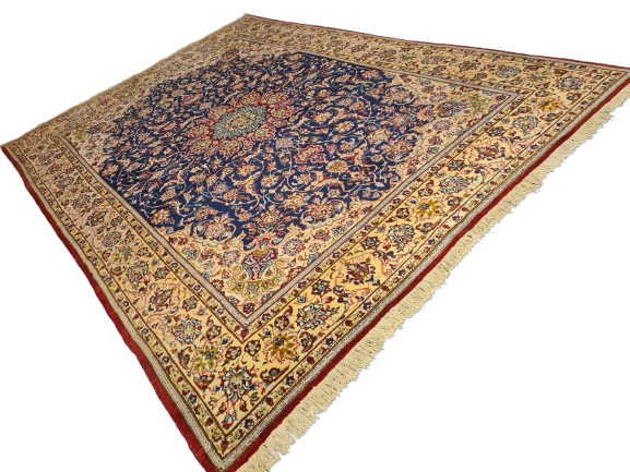 Perserteppich Orientteppich Handgeknüpfter Teppich Keshan Royal 375x260cm