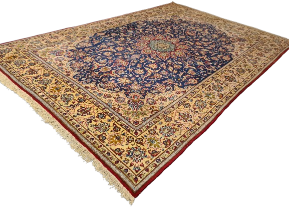 Perserteppich Orientteppich Handgeknüpfter Teppich Keshan Royal 375x260cm