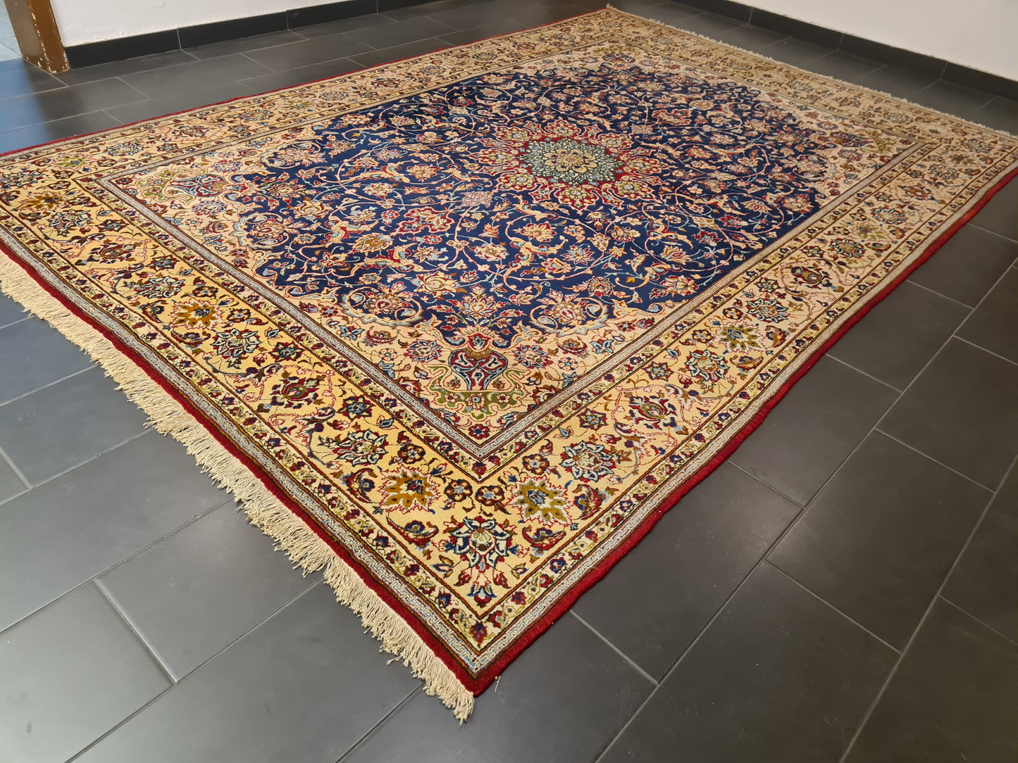 Perserteppich Orientteppich Handgeknüpfter Teppich Keshan Royal 375x260cm