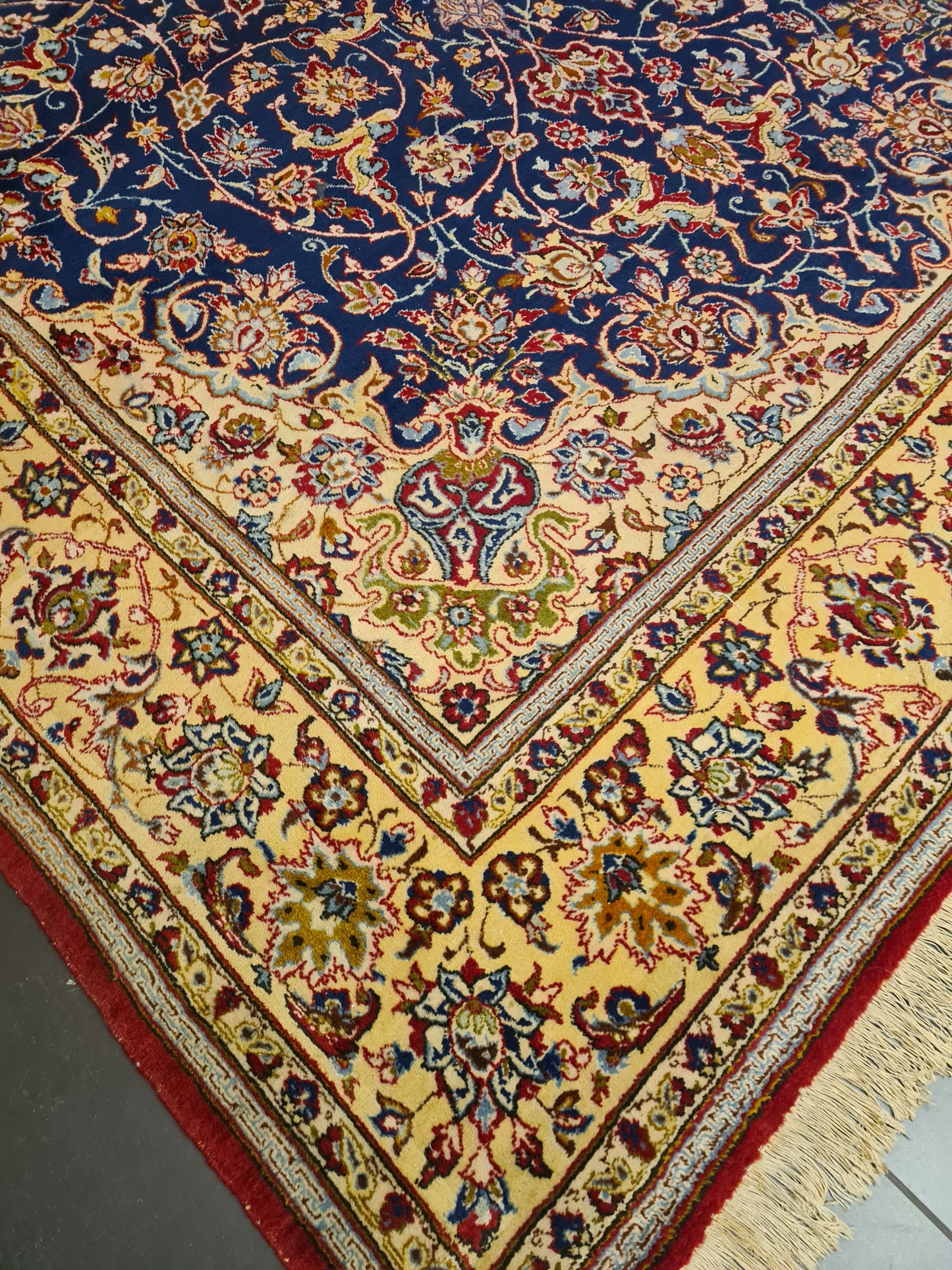 Perserteppich Orientteppich Handgeknüpfter Teppich Keshan Royal 375x260cm