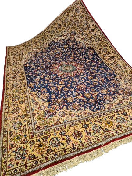 Perserteppich Orientteppich Handgeknüpfter Teppich Keshan Royal 375x260cm