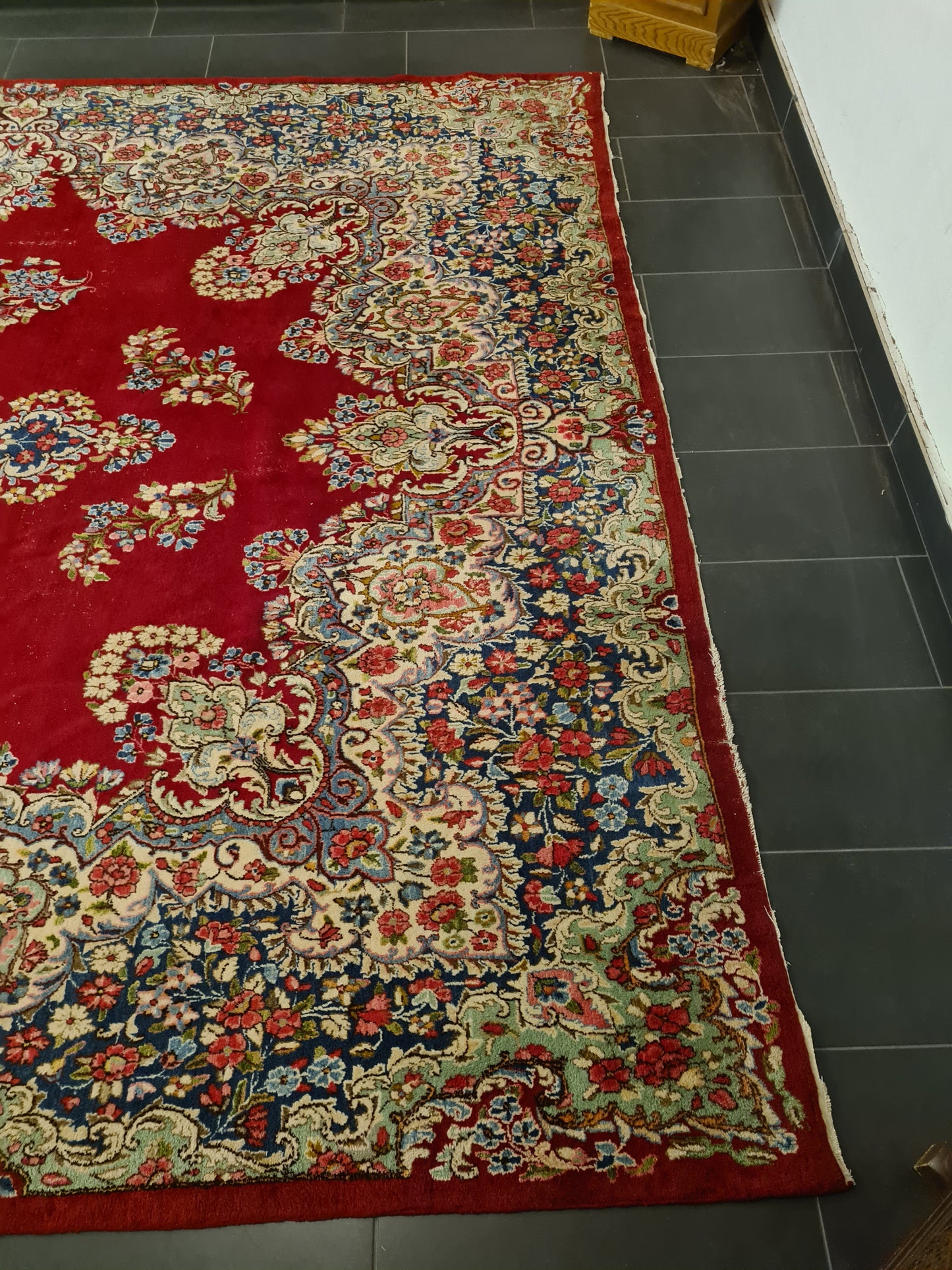 Perserteppich Orientteppich Handgeknüpfter Teppich Kirman Laver 440x300cm