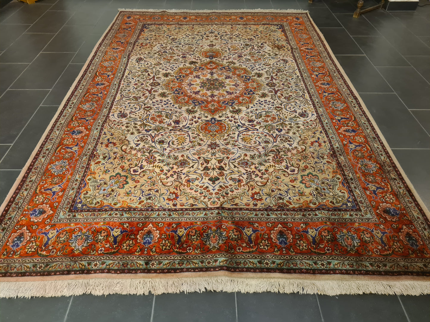 Perserteppich Orientteppich Handgeknüpfter Teppich Täbris 310x200cm