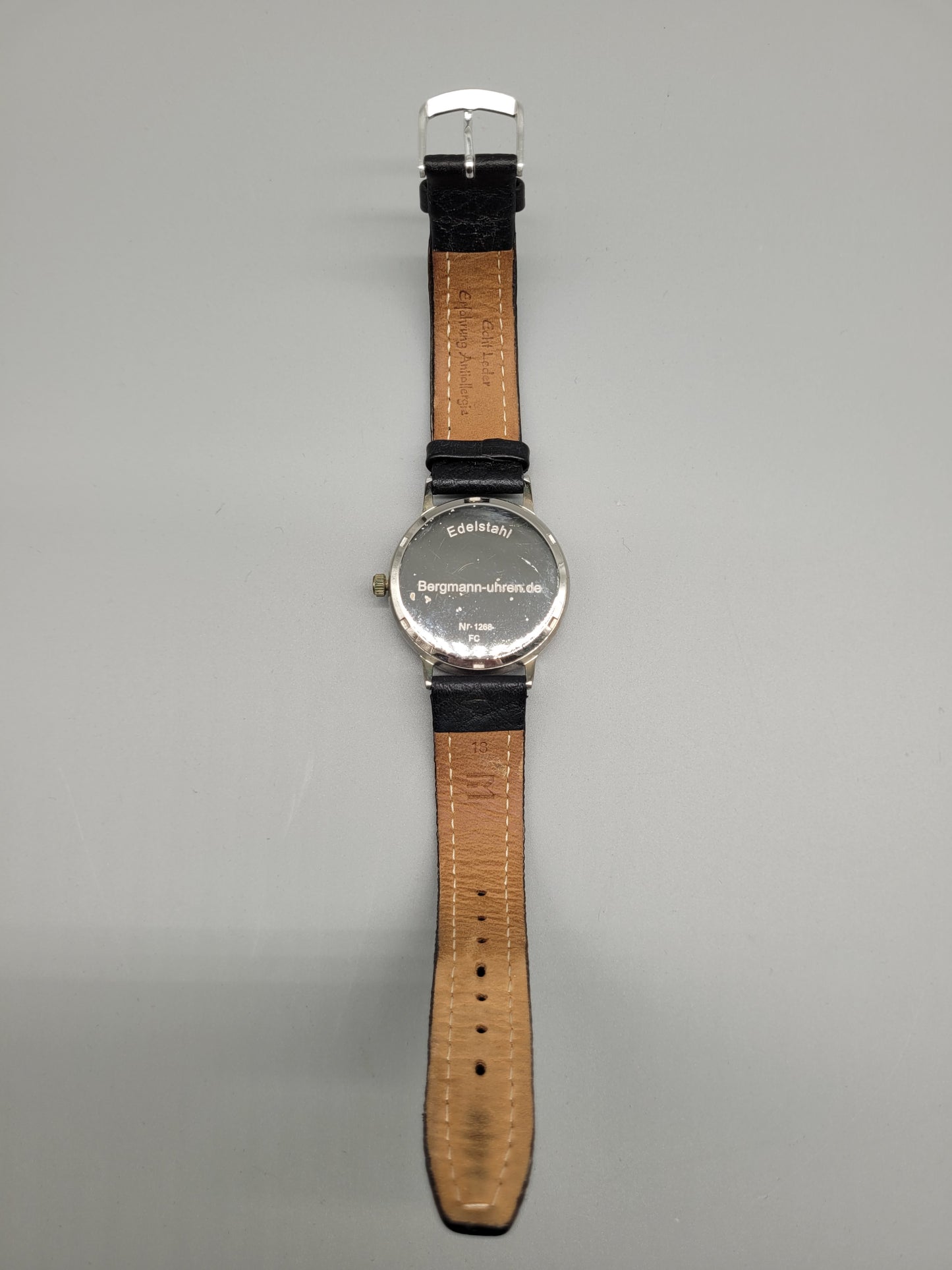 Armbanduhr Bergmann Dress Watch Edelstahl 1992