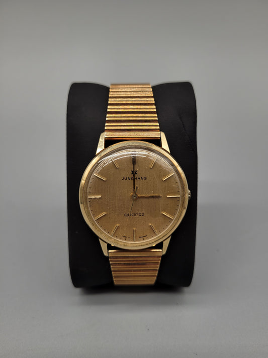 Armbanduhr Junghans 14K Gold Quartz HWM 1956–1981