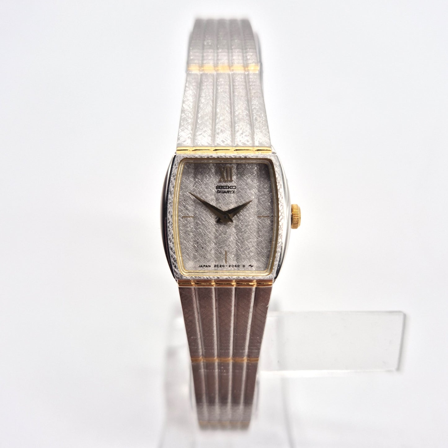 Vintage Seiko Damenarmbanduhr – Eleganz in Silber und Gold